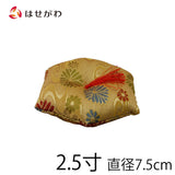 リン布団 六角 綴 小花 2.5寸