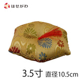 仏具 リン布団 六角 綴 小花 3.5寸 特徴 1