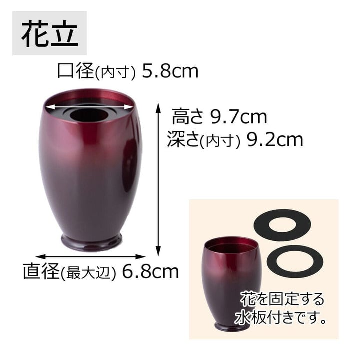 六具足 彩り 丸型 ワイングラデⅡ 特徴4