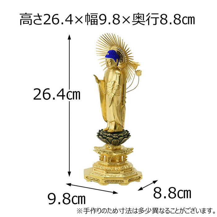 仏像 本尊 東 木製 肌粉 八角 4.0寸 特徴 2