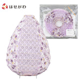和紙ボールランプシェード ドロップ灯花 紫 特徴1