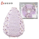 和紙ボールランプシェード ドロップ灯花 紫 特徴1