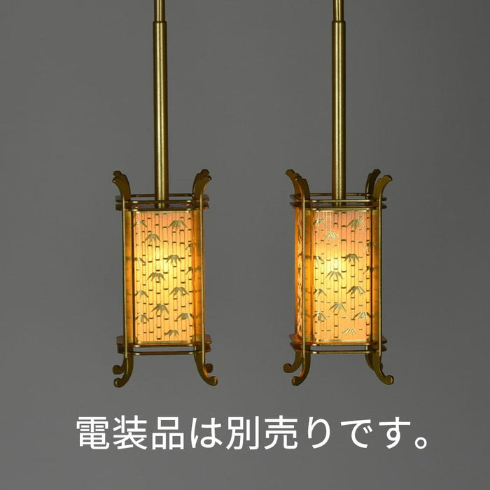 仏具 吊灯籠 竹林型 消メッキ 小 特徴 2