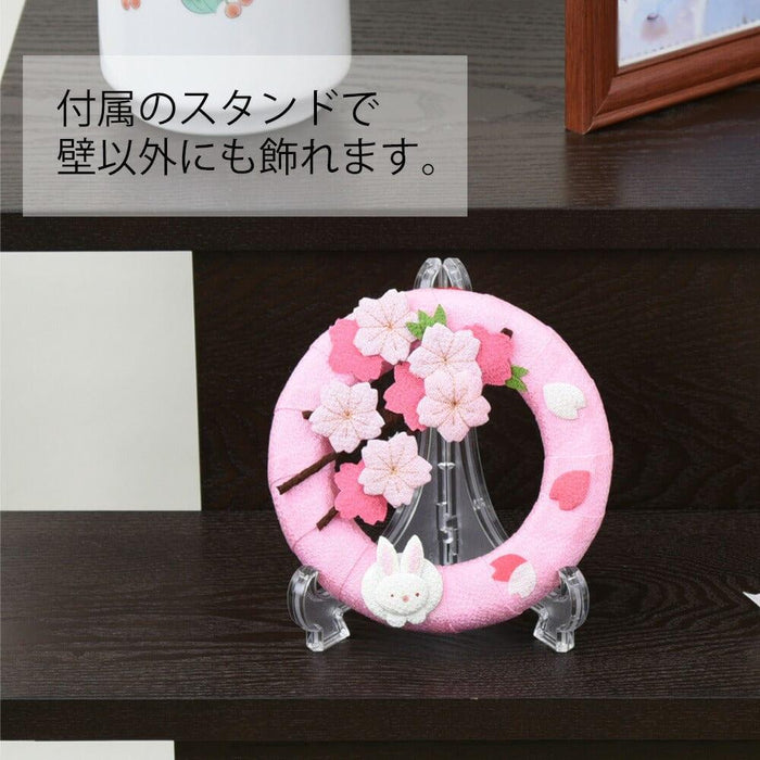 ちりめん 季節のリース 桜 | お仏壇のはせがわ公式通販