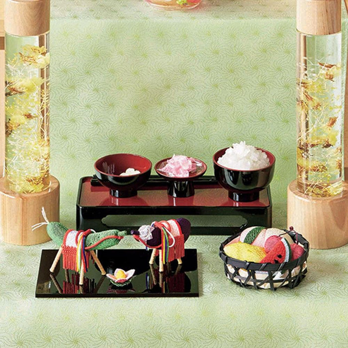 盆提灯 【WEB限定】ちりめん 牛馬プレミアム・お供物・お霊供膳セット 特徴 3