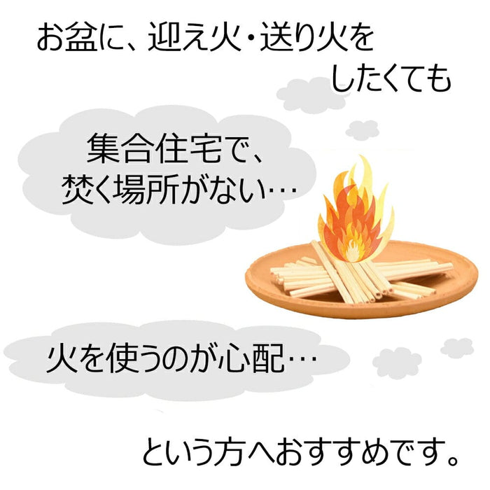 盆用品 迎え火･送り火ローソク 特徴 2