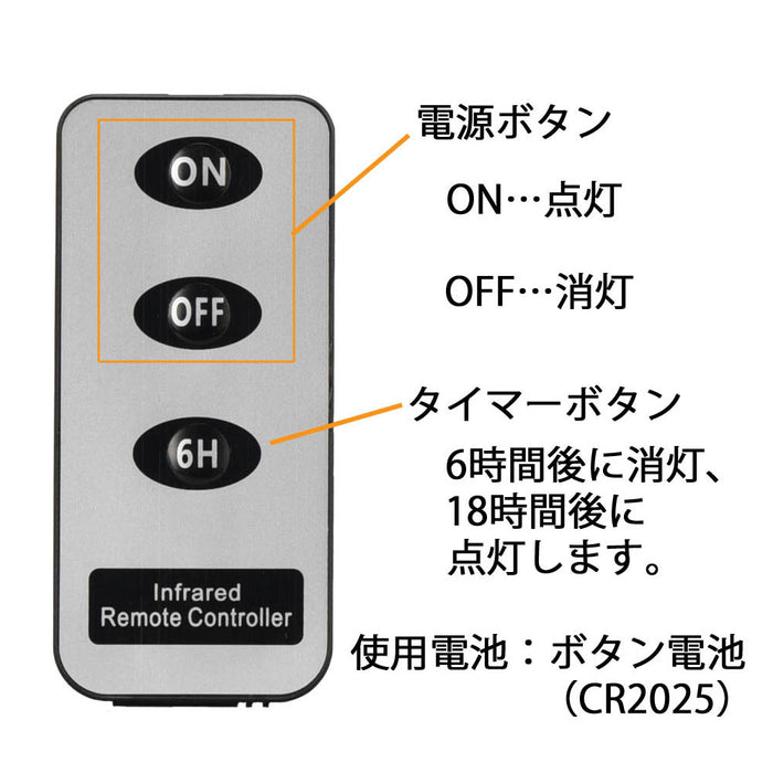 仏具 いろはあかり用 リモコン 特徴 2