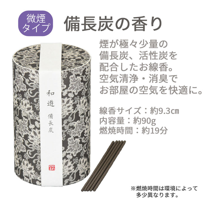 線香 お香 焼香 香合 和遊 備長炭の香り ミニ寸 特徴 3
