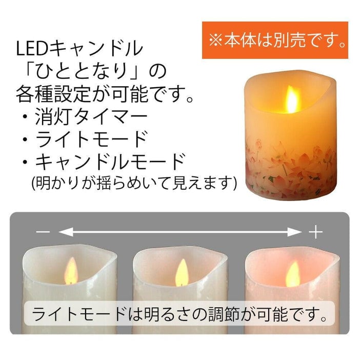 ＬＥＤキャンドル ひととなり用 リモコン 特徴2