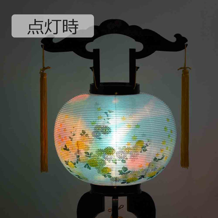 盆提灯 回転 楓 6号 菊 特徴 4