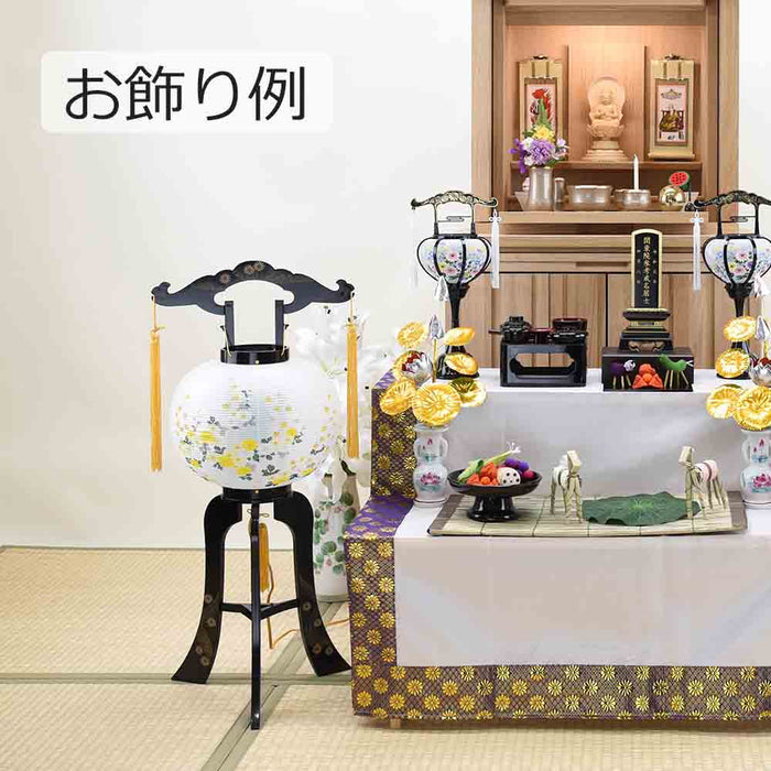 盆提灯 回転 楓 6号 菊 特徴 6