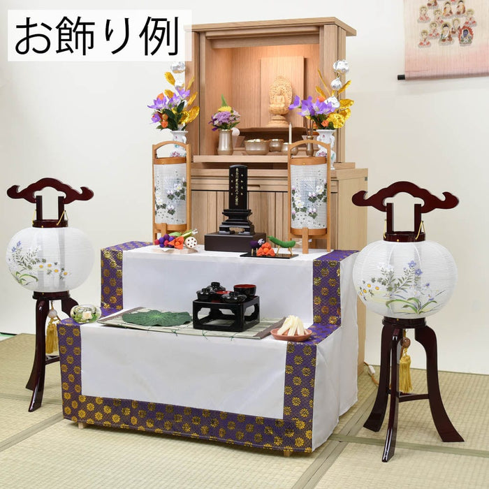 盆提灯 姫行灯 胡蝶蘭に桔梗 対 特徴 3