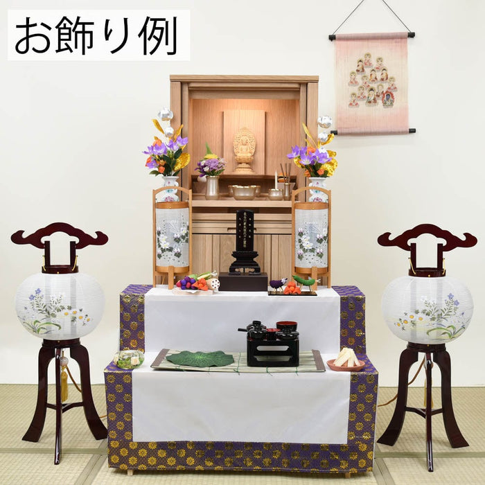 盆提灯 姫行灯 胡蝶蘭に桔梗 対 特徴 12