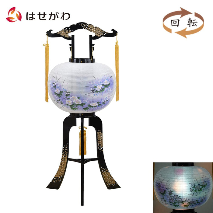 盆提灯 回転 12号 花巻 芙蓉ボカシ 特徴 1