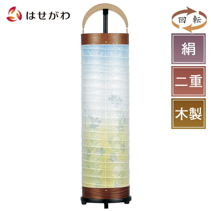 盆提灯 新型 立花６号 桔梗ボカシ 回転 特徴 1