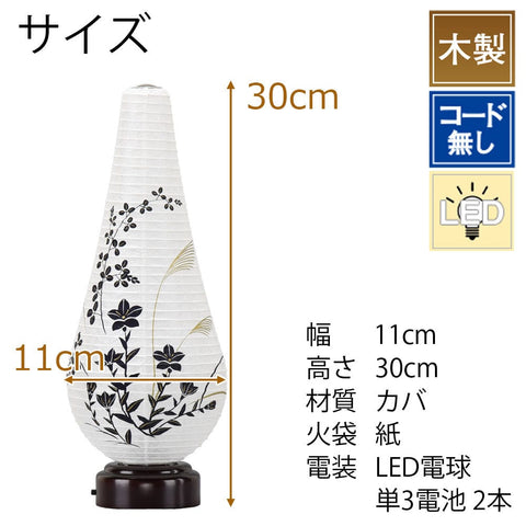 新型 結花 3号 LED 桔梗に萩