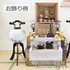 盆提灯 行灯 11号 黒檀 萩桔梗 紋二重 特徴 5