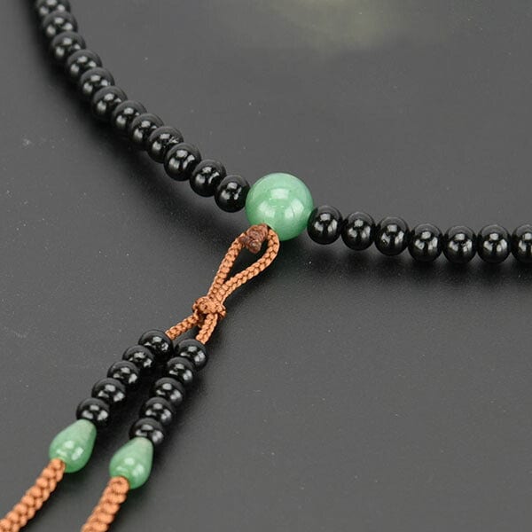 数珠 真言宗 AK ヒスイ仕立 釈迦梵天房尺2玉 | お仏壇のはせがわ公式通販