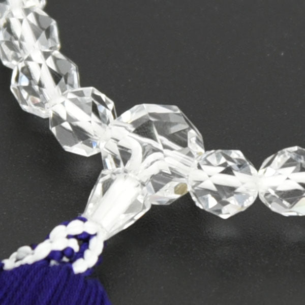 数珠 水晶 切子 弥勒房 尺2玉 | お仏壇のはせがわ公式通販 数珠 水晶 切子 弥勒房 尺2玉 | お仏壇のはせがわ公式通販