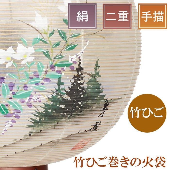 盆提灯 行灯１１号 山水竹ひご 特徴 5