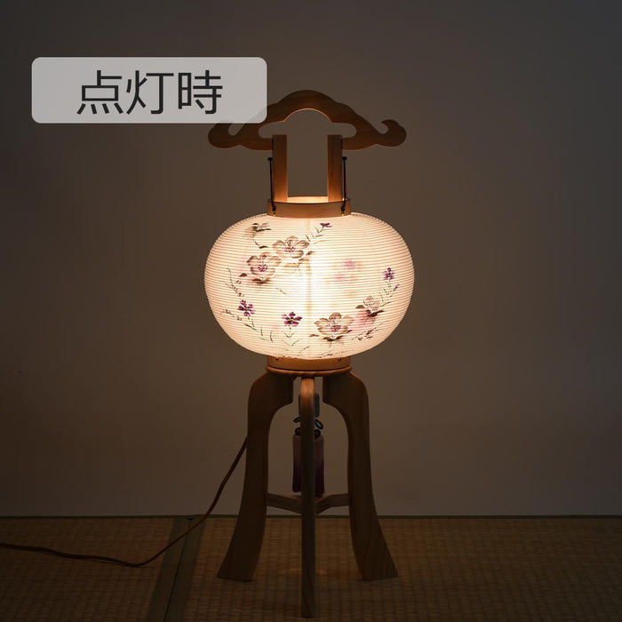 盆提灯 行灯 白木目 9号 芙蓉撫子 特徴 5