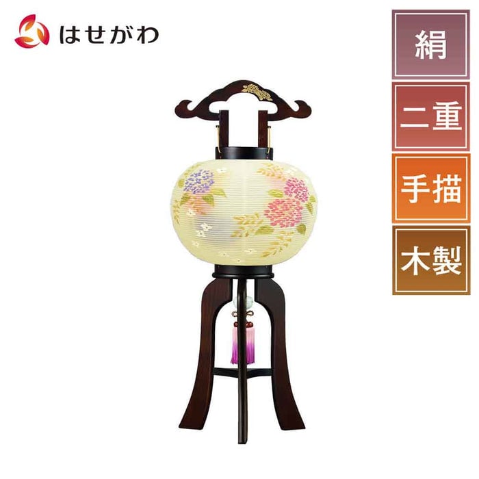 盆提灯 姫行灯 9号 陽花 (はな) 特徴 1