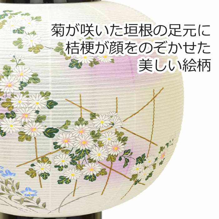 盆提灯 回転 あかり 綾型 12号 蒔絵絵入 特徴 3
