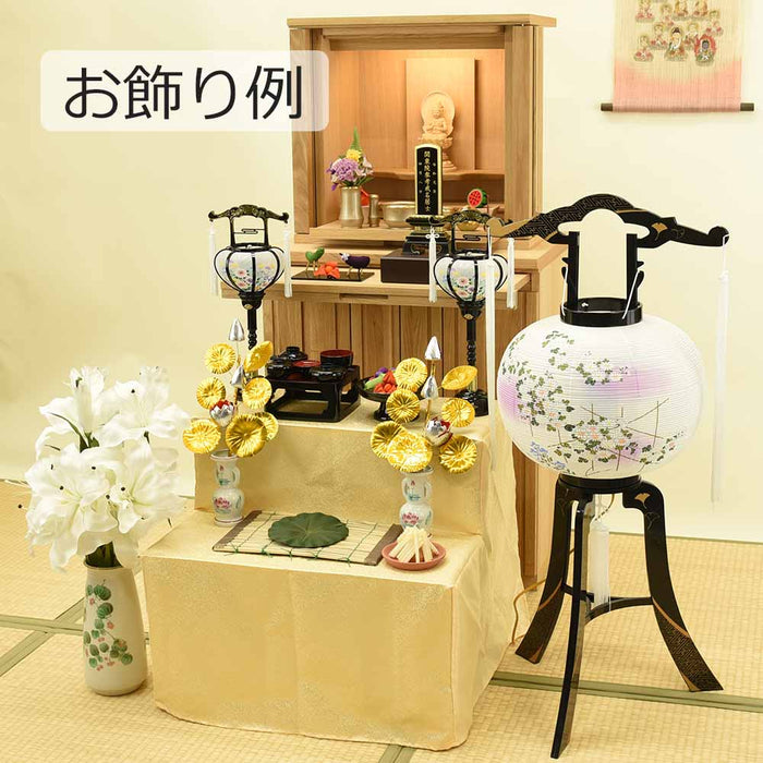 盆提灯 回転 あかり 綾型 12号 蒔絵絵入 特徴 6