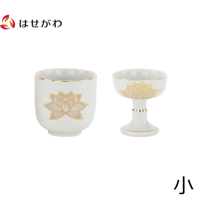 仏具 湯呑 仏飯器 白金蓮 小 セット 1 特徴 1