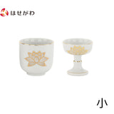 仏具 湯呑 仏飯器 白金蓮 小 セット 1 特徴 1