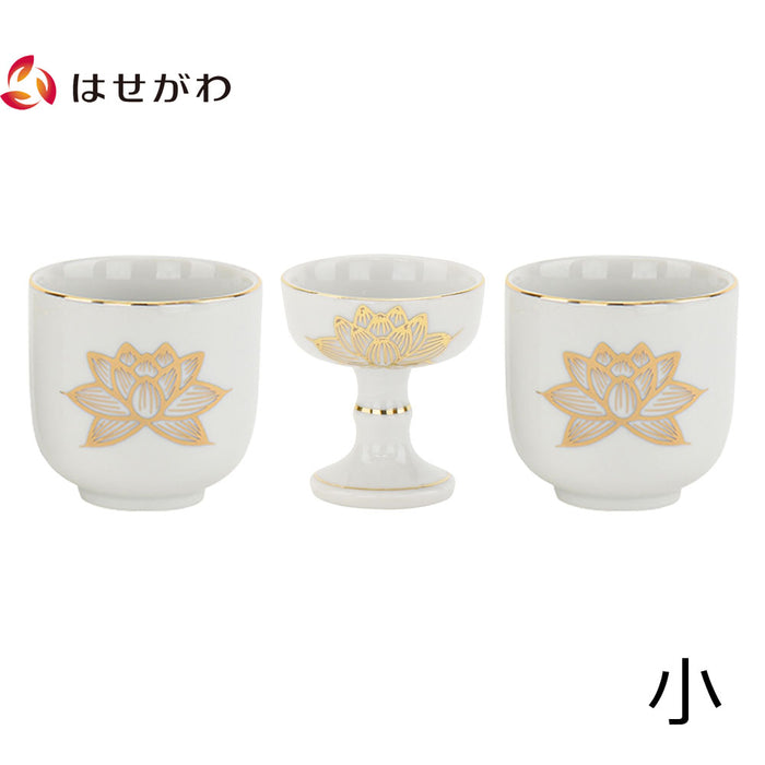 仏具 湯呑 仏飯器 白金蓮 小 セット 2 特徴 1