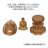 仏像 本尊 座釈迦 白檀 八角飛天 金粉紋様 2.5寸 特徴 6