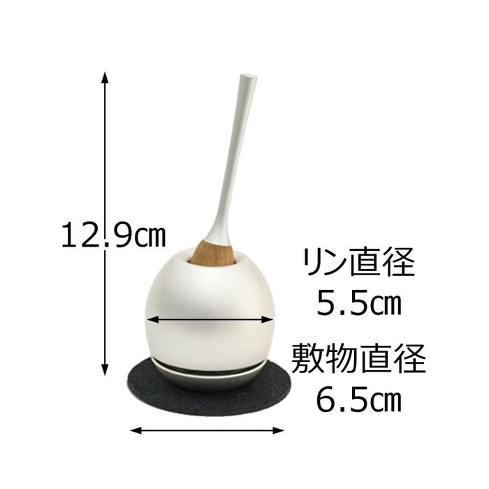 仏具 リン チェリン リン棒付 銀色 特徴 2