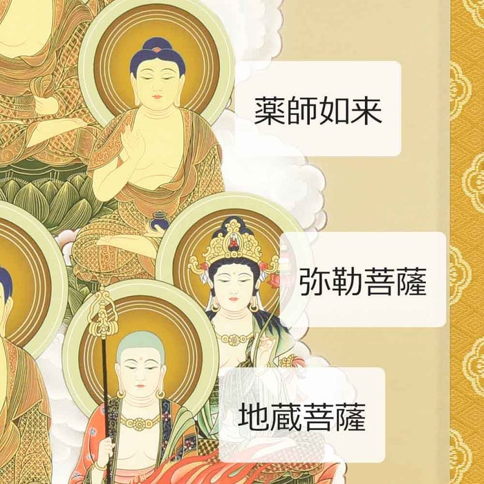 盆用品 床掛軸 十三仏 堀部修一作 3尺 特徴 8