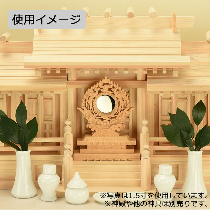 神棚 神具 御神鏡 新式 鳳凰 2.0寸 特徴 3