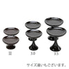 仏具 高杯 木質 溜 寛通型 3.5寸 特徴 5