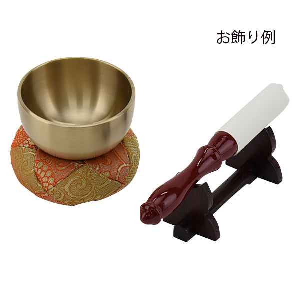 仏具 リン棒 朱柄 白皮巻 6.0寸 特徴 2