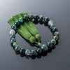 【数珠】たまのお 青苔メノー１２ｍｍ 緑 特徴4