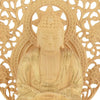 仏像 座釈迦 カヤ 丸台 金粉紋様 ２０ 特徴4