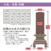 位牌 過去帳 京霞 花梨 4.0寸 総丈19.3cm 特徴 9