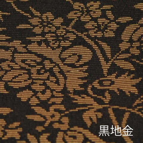 新名物裂 敷物裏付 小 黒地 紹巴唐華紋