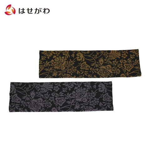 新名物裂 敷物裏付 小 紹巴唐華紋 黒地 特徴1