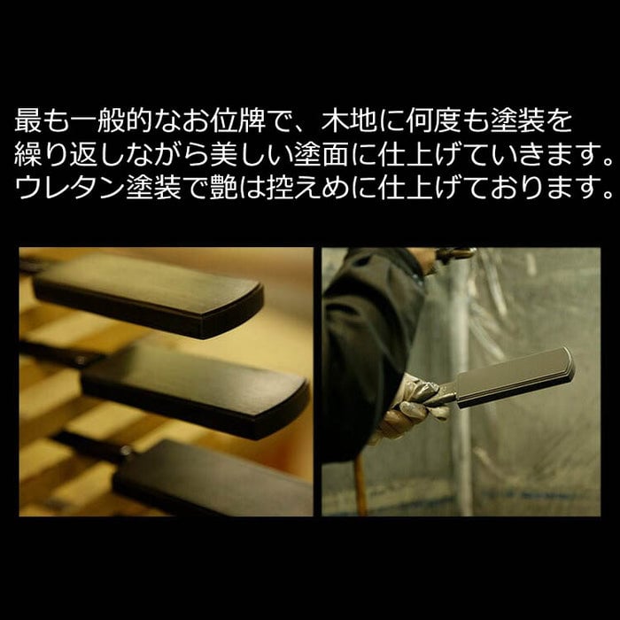 位牌 葵角切 K型 4.5寸 総丈22.3cm