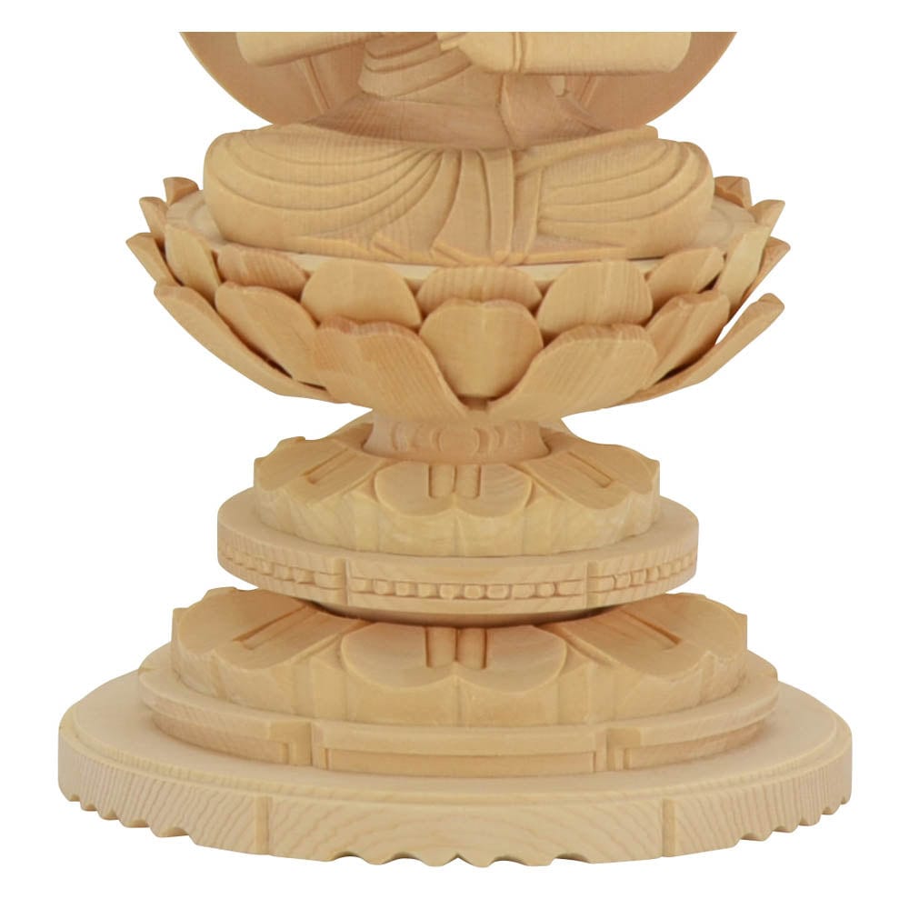 Masa(•‿•)　 大日如来木製仏像 光背付き 約48cm 美術品・アンティーク・コレクション Masa(•‿•)様専用 大日如来木製