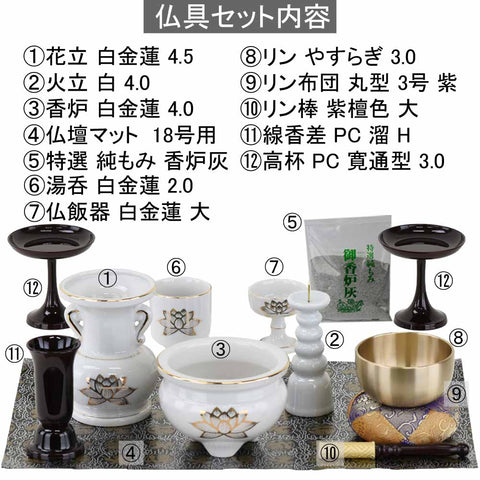 陶器 仏具 セット 21 特徴2