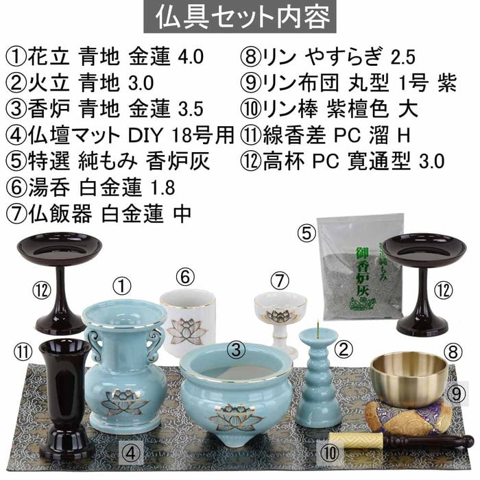 陶器 仏具 セット 23 特徴2