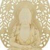 仏像 座弥陀 ツゲ 八角 金粉紋様 ２０ 特徴4