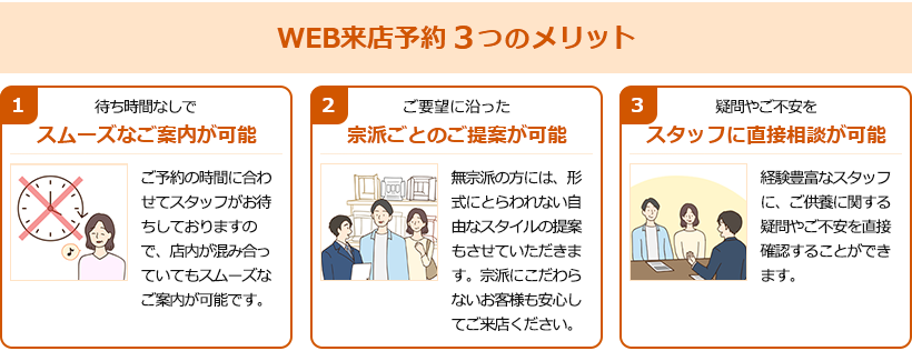Web来店予約3つのメリット