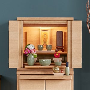仏壇 HKシェルフレックス オーク 高さ41cm ロータイプ