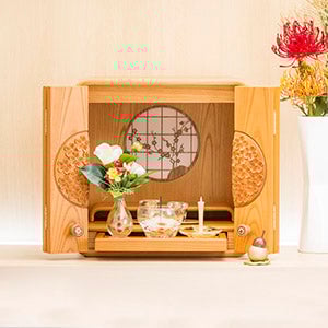 仏壇 花鞠 (はなまり) ナラライト 高さ45cm
